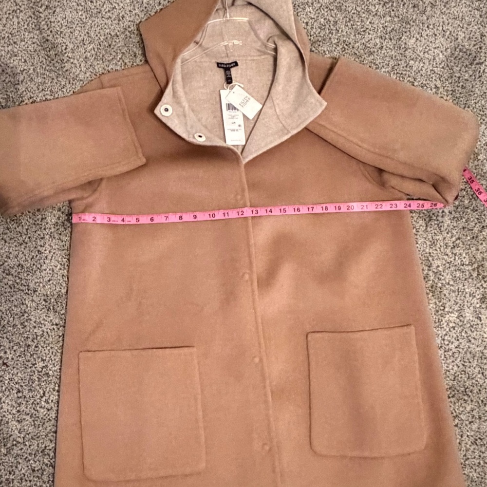 NWT Eileen Fisher Honey Hooded Coat Size L - Picture 4 of 7